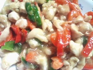 くまのレシピ 鶏むねのそぎ切りとピーマンの炒め物 鶏むねのそぎ切りとピーマンの炒め物