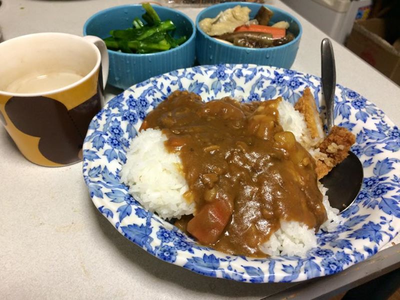 男のカレーライス